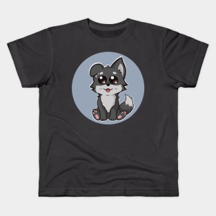 Chibi Wolf Kids T-Shirt